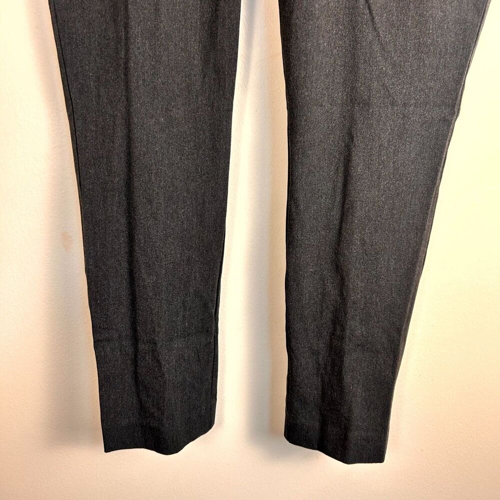 LOFT Outlet Curvy Skinny Ankle Pants Womens 12 Black Stretch Flat Front Casual - Picture 7 of 10